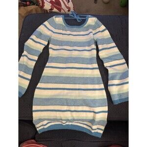 Princess Polly Small Kenna Mini Dress Blue/White Stripe